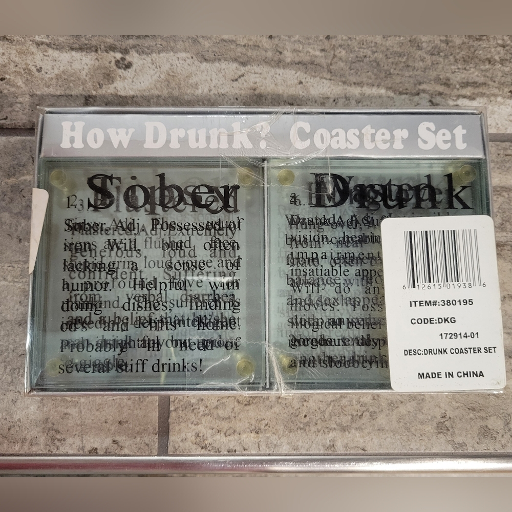 How Drunk Coaster set
